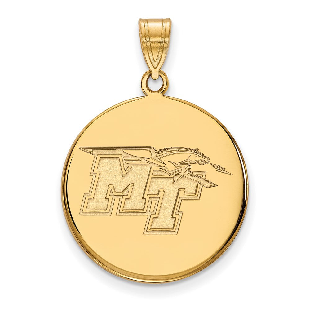 14ky  Middle Tennessee State University Large Disc Pendant