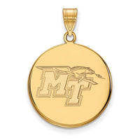14ky  Middle Tennessee State University Large Disc Pendant
