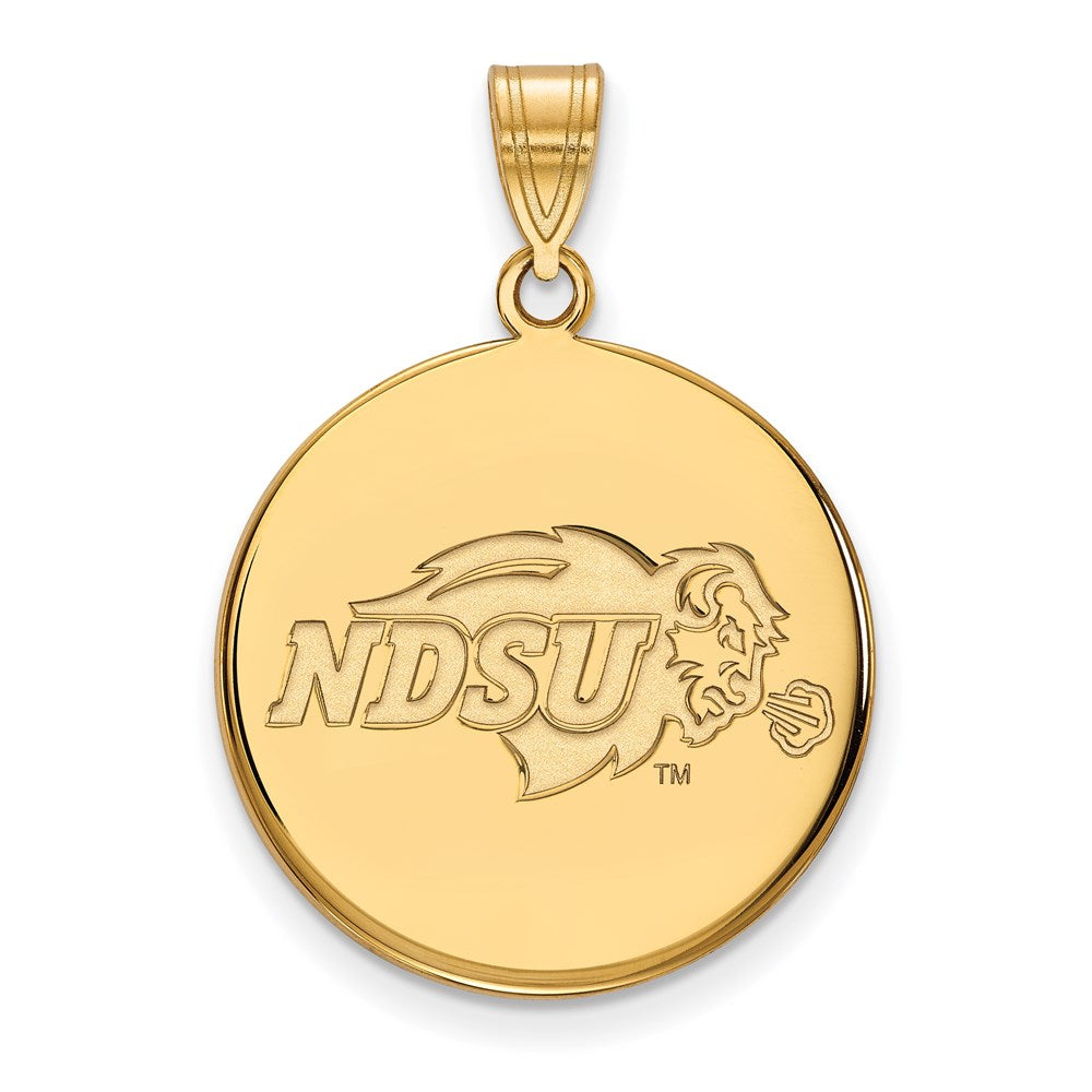 14ky  North Dakota State Large Disc Pendant