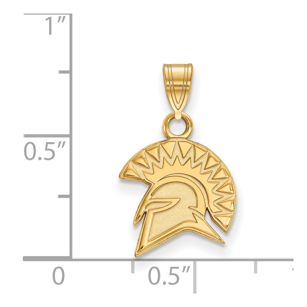 14k Gold  San Jose State University Small Pendant