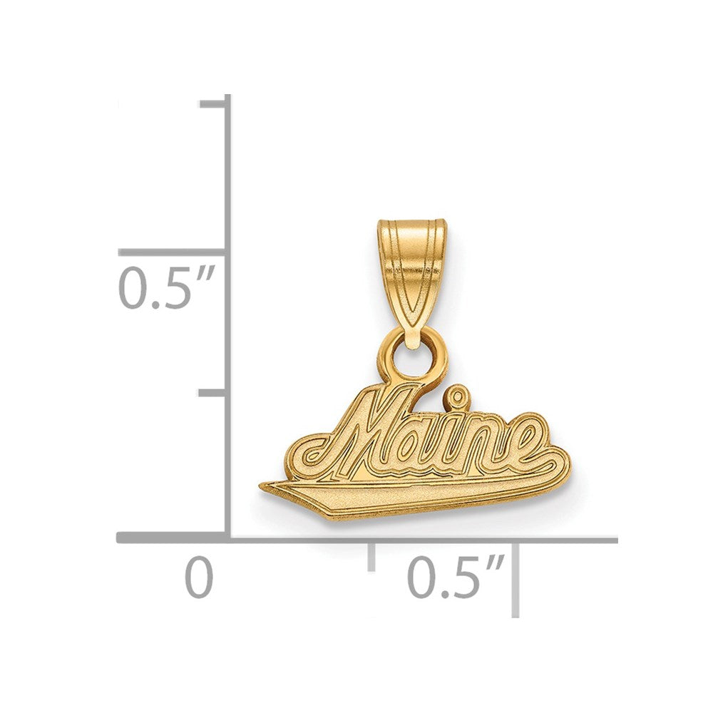 14ky  University of Maine Small Pendant