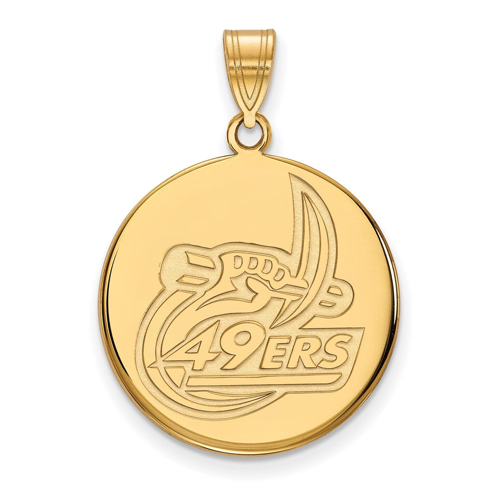 14ky  U of North Carolina at Charlotte Large Disc Pendant
