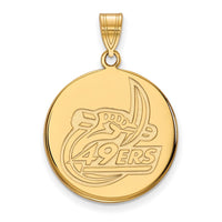 14ky  U of North Carolina at Charlotte Large Disc Pendant