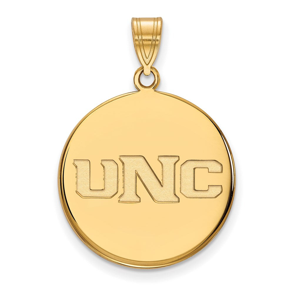 14k Gold  University of Northern Colorado Large Disc Pendant