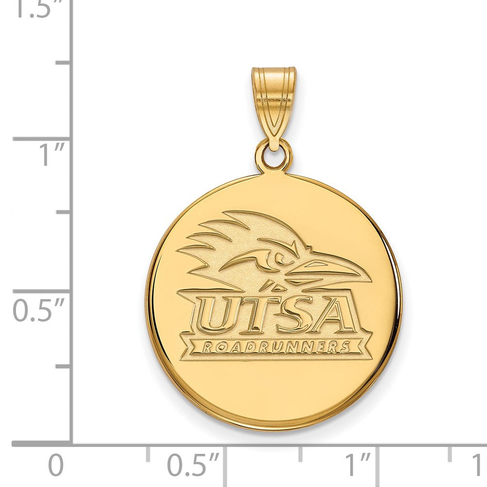 14ky  University of Texas at San Antonio Large Disc Pendant
