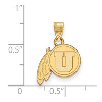 14ky  University of Utah Small Pendant