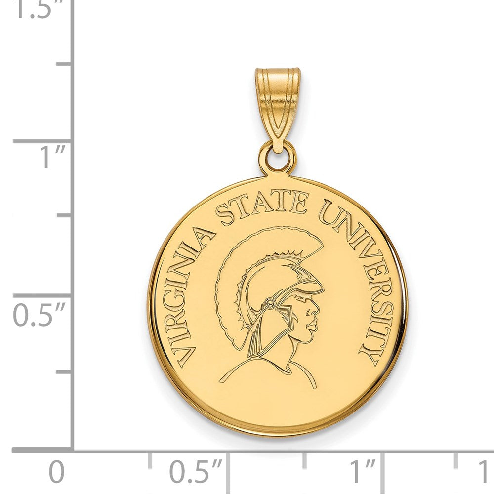 14ky  Virginia State University Large Disc Pendant