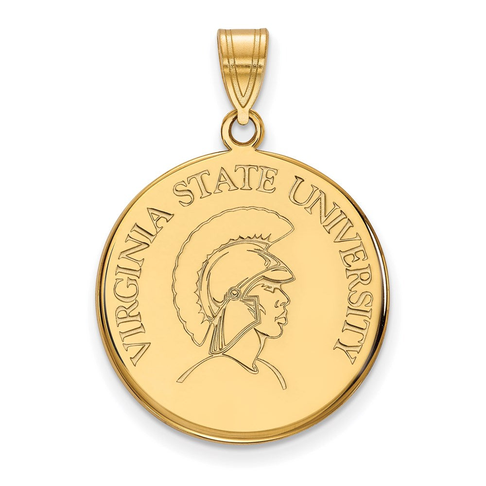 14ky  Virginia State University Large Disc Pendant