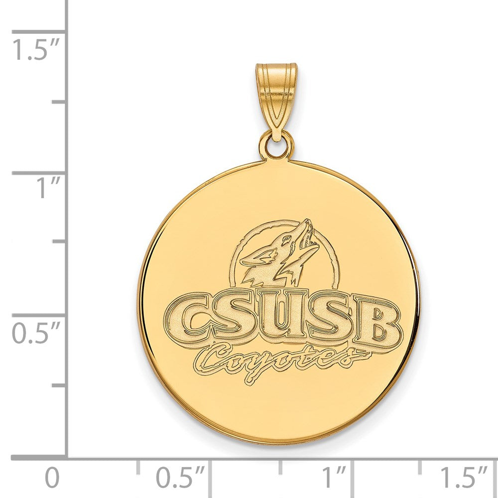 14k Gold  California State University San Bernardino XL Pendant