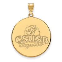 14k Gold  California State University San Bernardino XL Pendant
