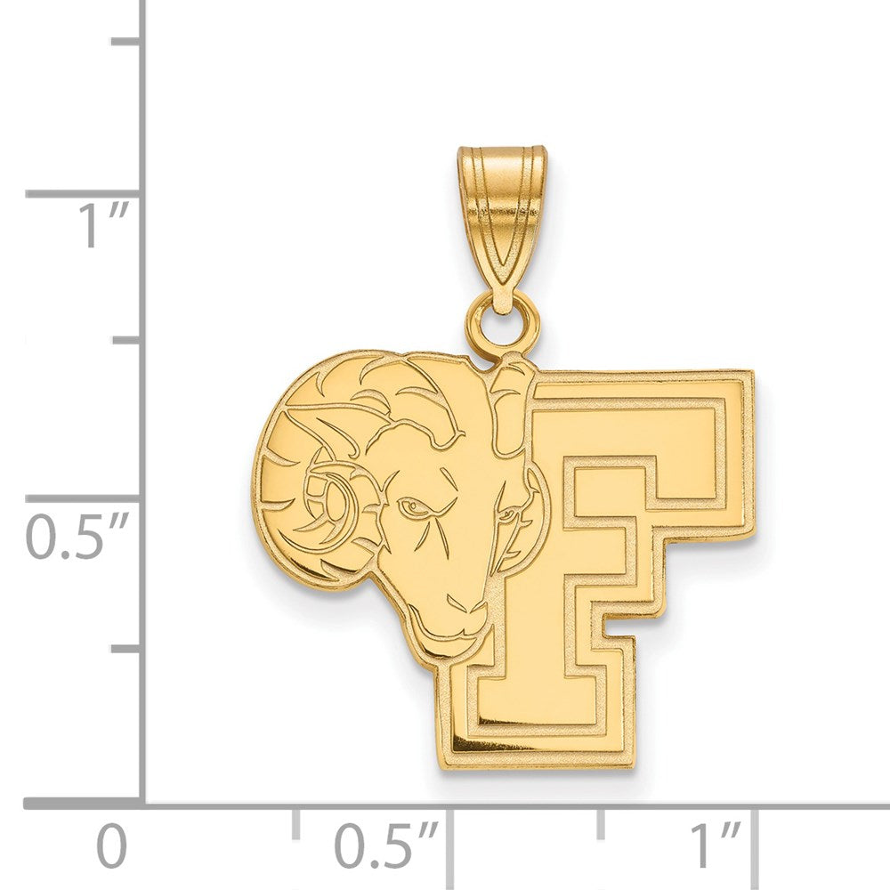 14ky  Fordham University Large Pendant