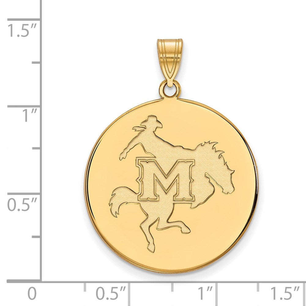 14ky  McNeese State University XL Disc Pendant