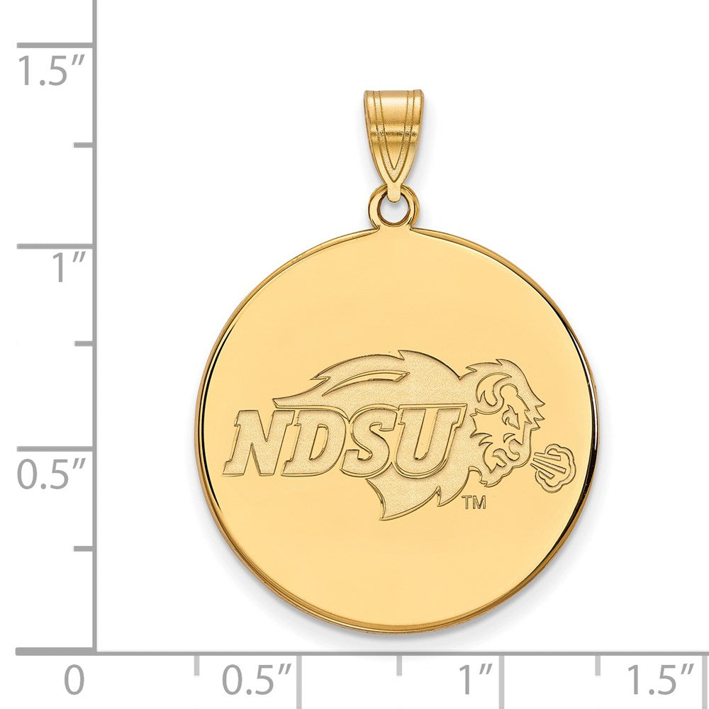 14ky  North Dakota State XL Disc Pendant
