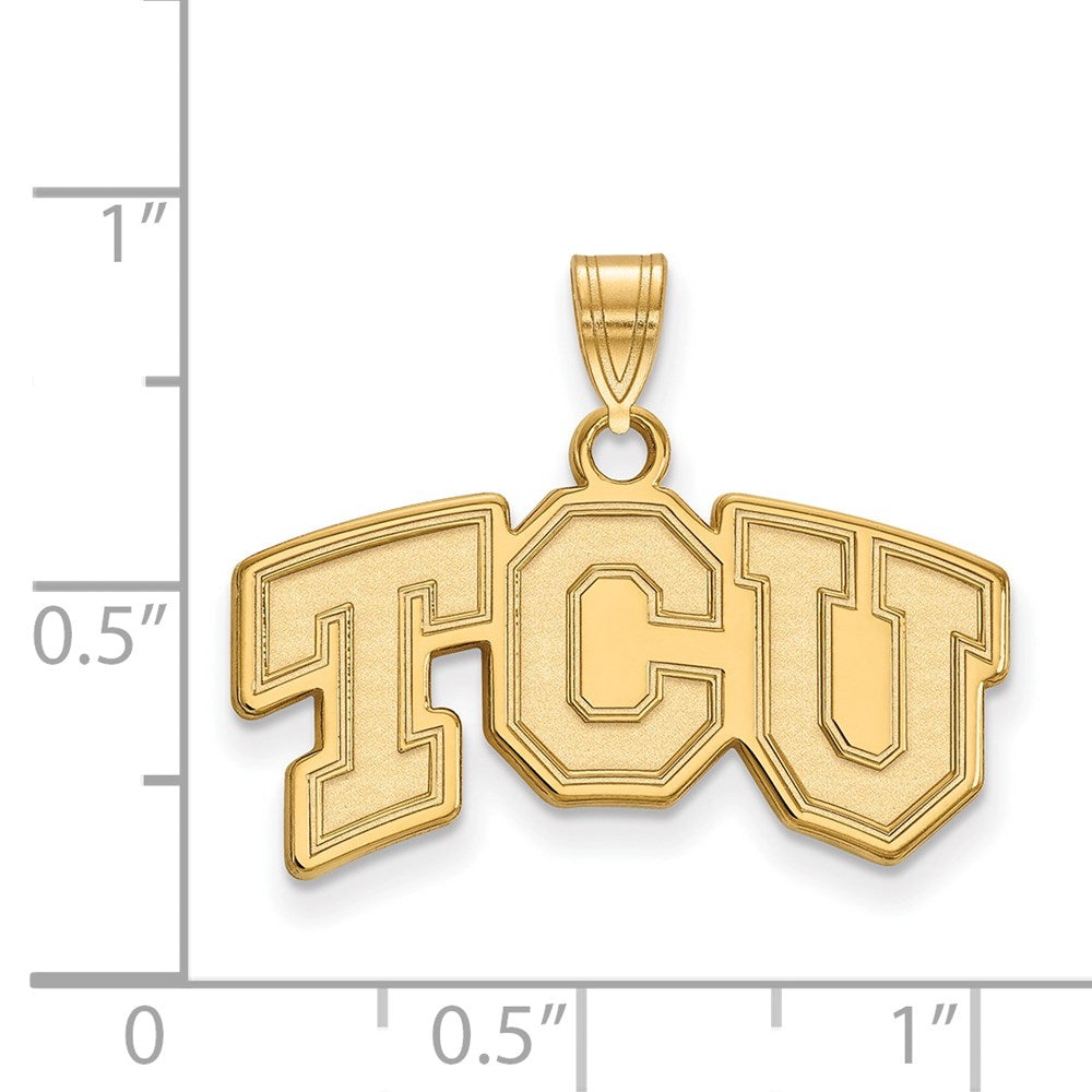 14ky  Texas Christian University Small Pendant