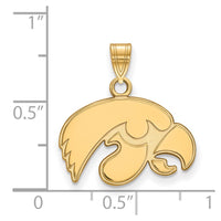 14ky  University of Iowa Small Pendant
