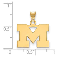 14ky  Michigan (Univ Of) Small Pendant