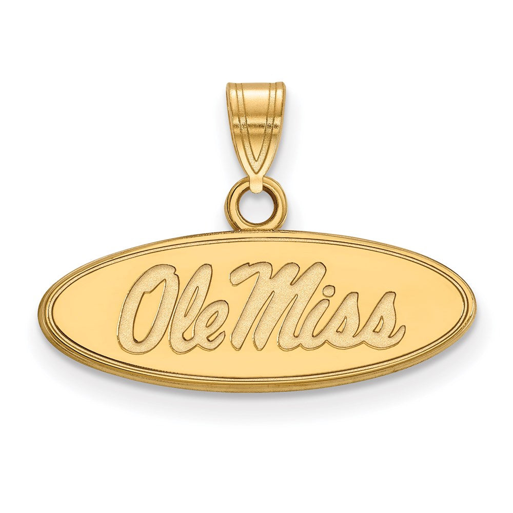 14ky  University of Mississippi Small Pendant