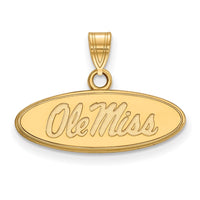 14ky  University of Mississippi Small Pendant