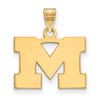 14ky  Michigan (Univ Of) Small Pendant