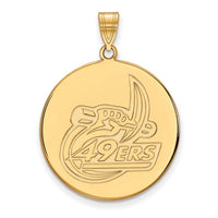 14ky  U of North Carolina at Charlotte XL Disc Pendant