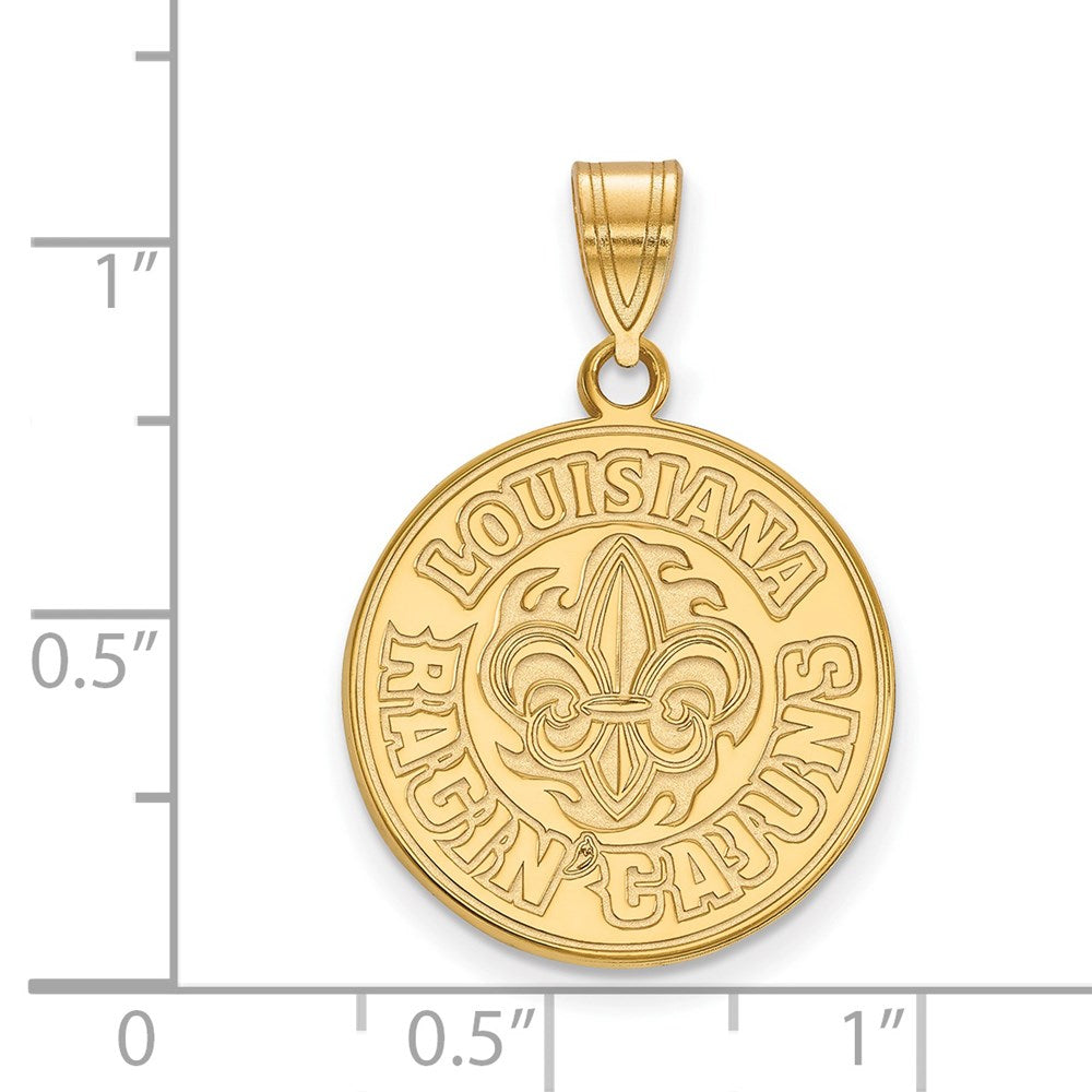 14ky  University of Louisiana at Lafayette Large Pendant