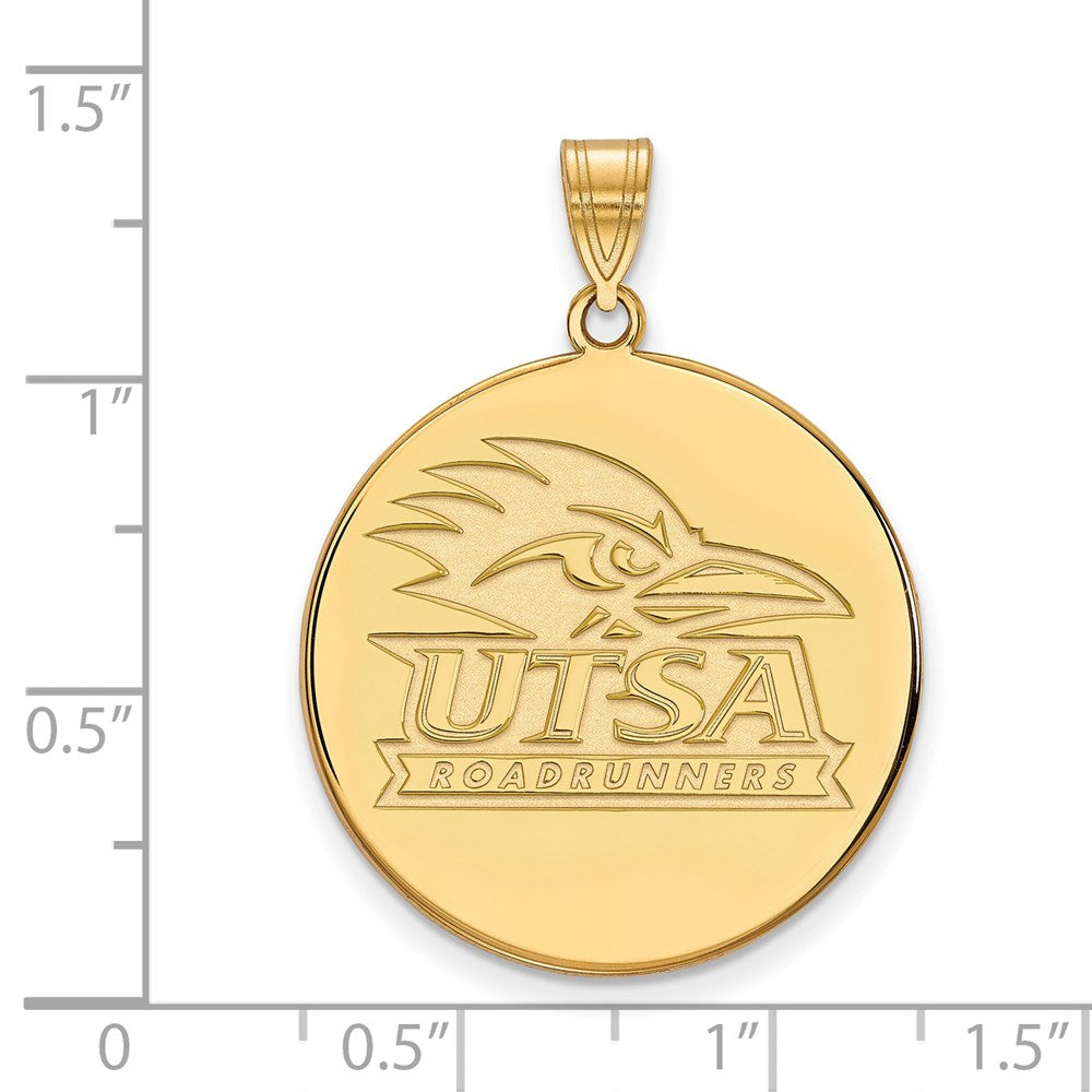 14ky  University of Texas at San Antonio XL Disc Pendant