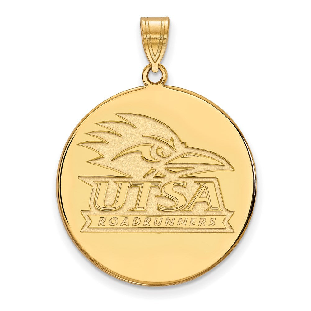 14ky  University of Texas at San Antonio XL Disc Pendant
