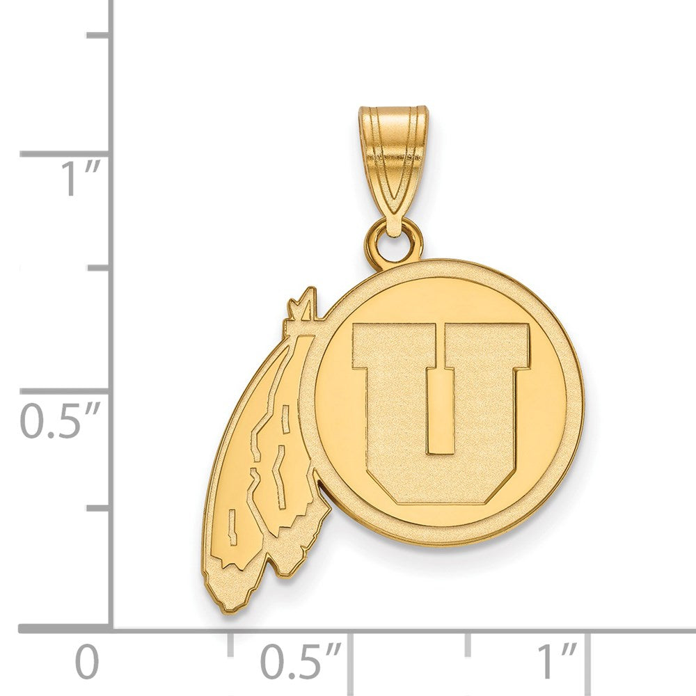 14ky  University of Utah Large Pendant