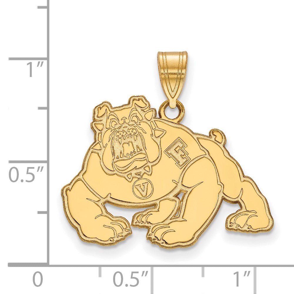 14k Gold  California State University Fresno Large Pendant