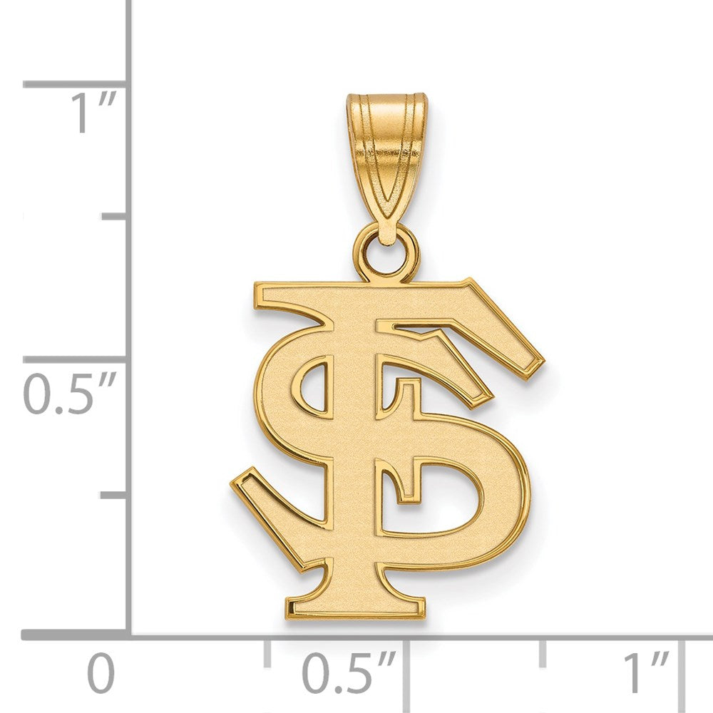 14k Gold  Florida State University Medium Pendant