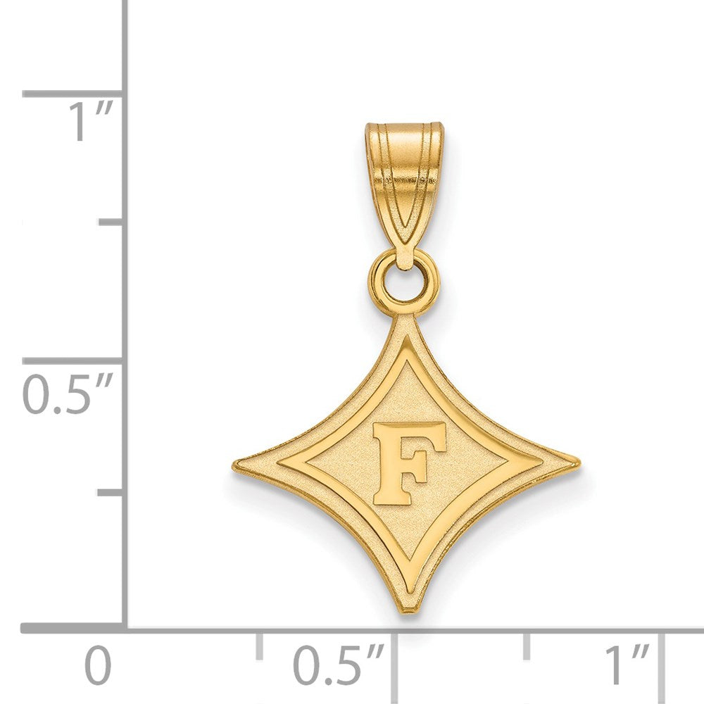 14ky  Furman University Medium Pendant