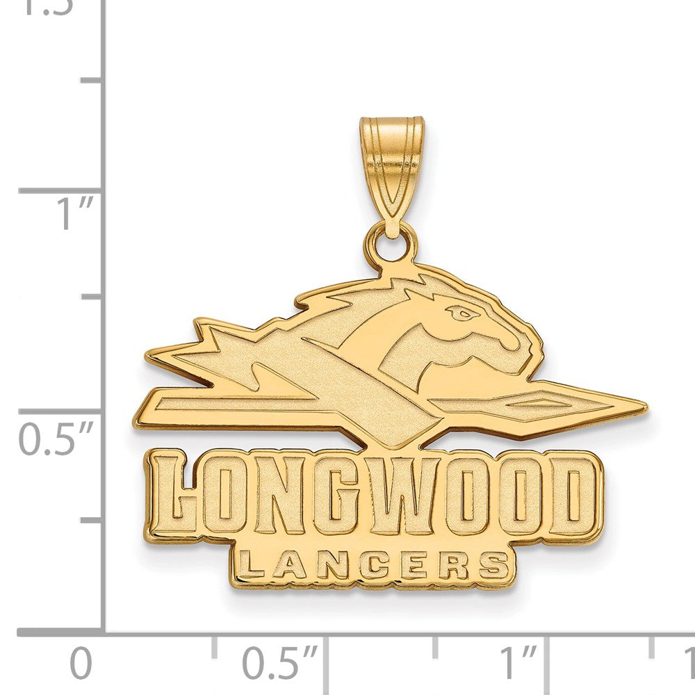 14ky  Longwood University Large Pendant