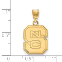 14ky  North Carolina State University Medium Pendant