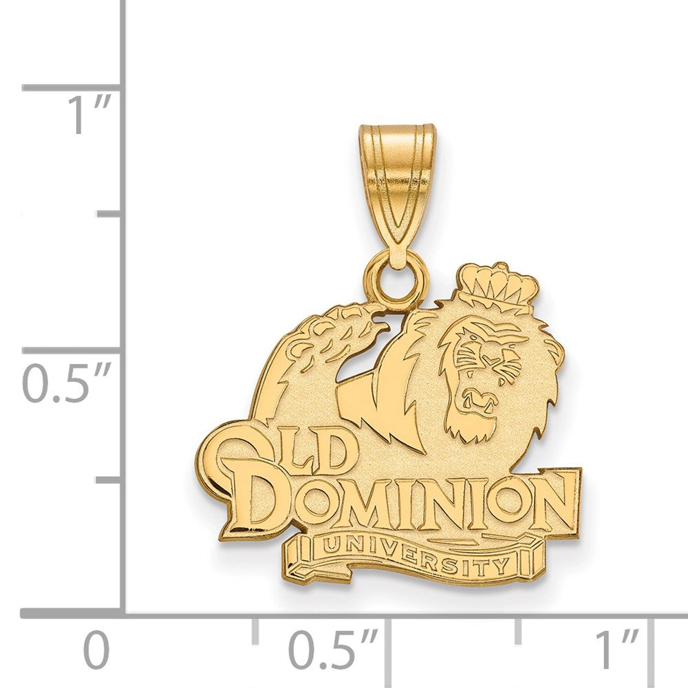 14ky  Old Dominion University Medium Pendant