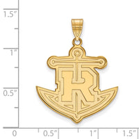 14k Gold  Rollins College Anchor XL Pendant