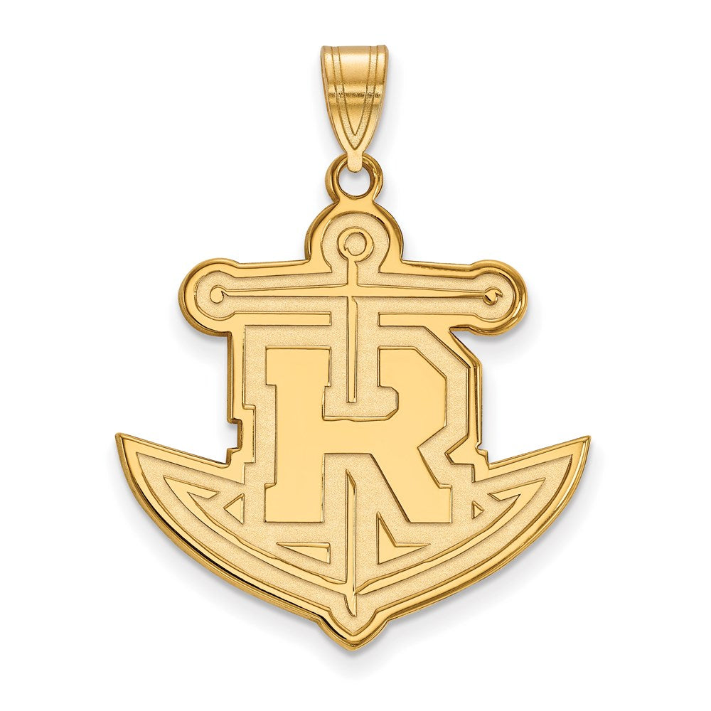 14k Gold  Rollins College Anchor XL Pendant