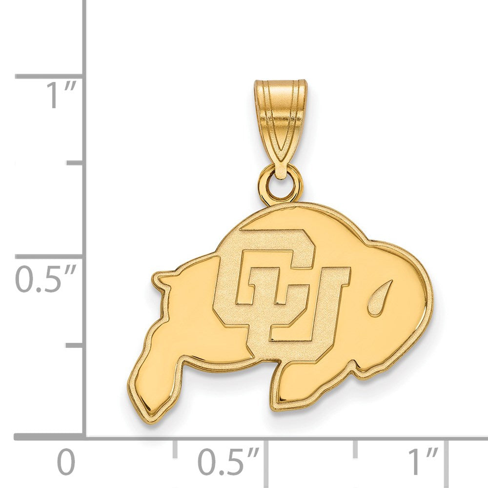 14k Gold  University of Colorado Medium Pendant