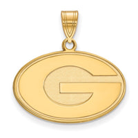 Sterling Silver Gold-plated LogoArt University of Georgia Letter G Medium Pendant