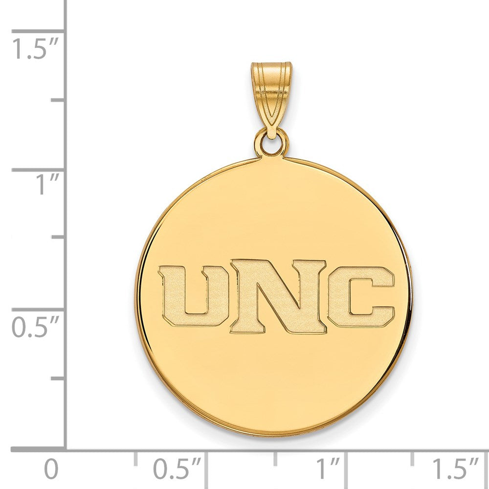 14k Gold  University of Northern Colorado XL Disc Pendant