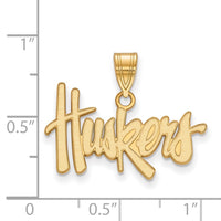 14ky  University of Nebraska Medium Pendant