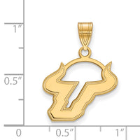 14k Gold  University of South Florida Medium Pendant