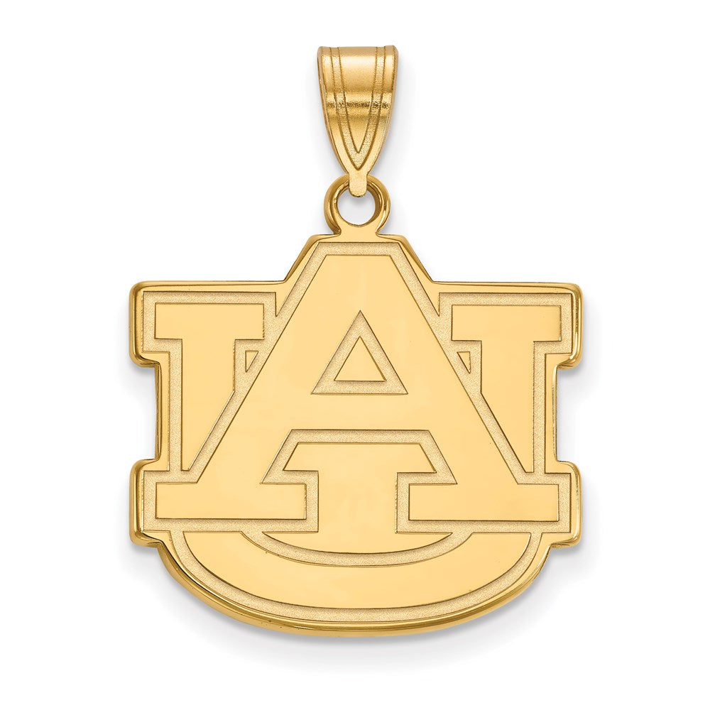 14k Gold  Auburn University A-U Large Pendant
