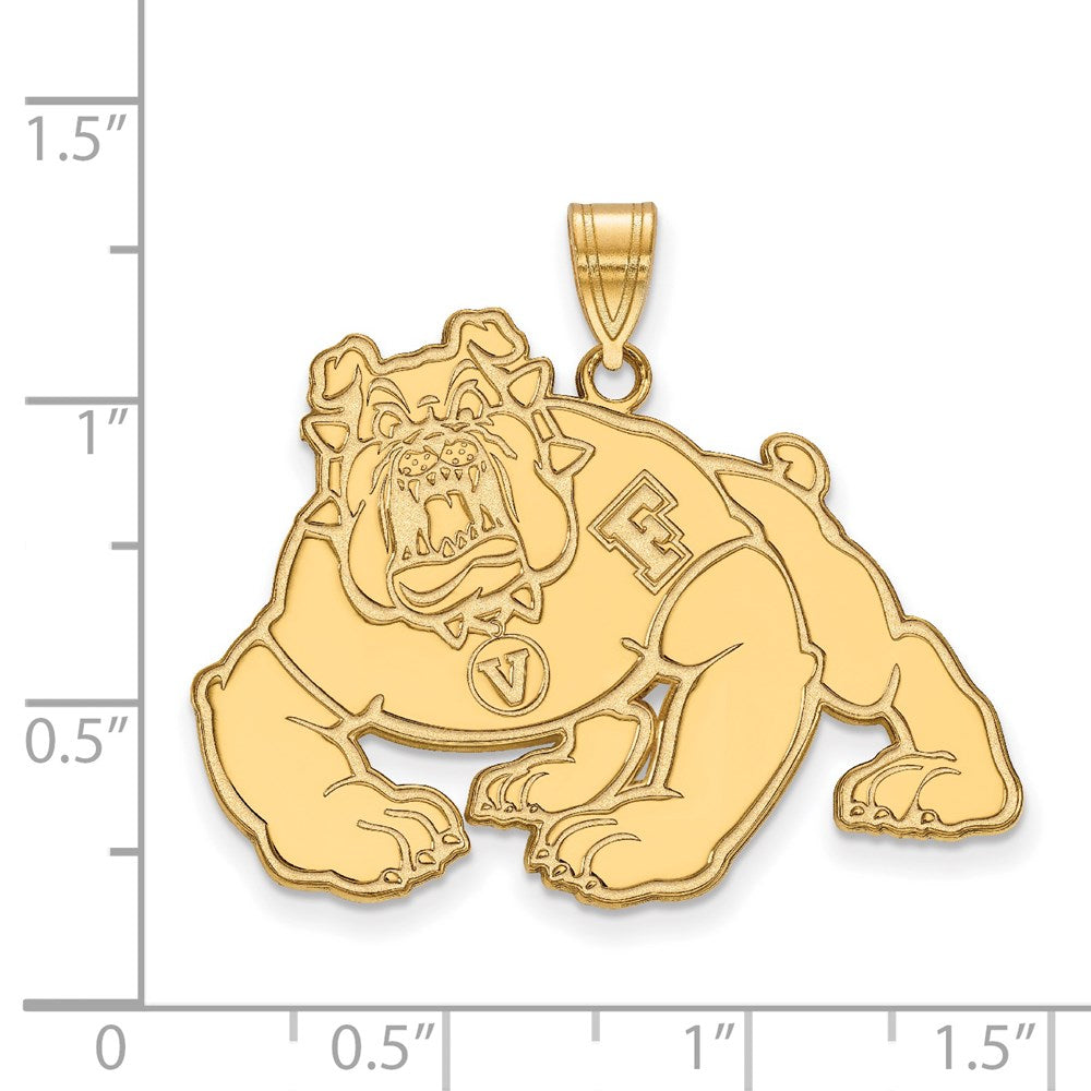 14k Gold  California State University Fresno XL Pendant