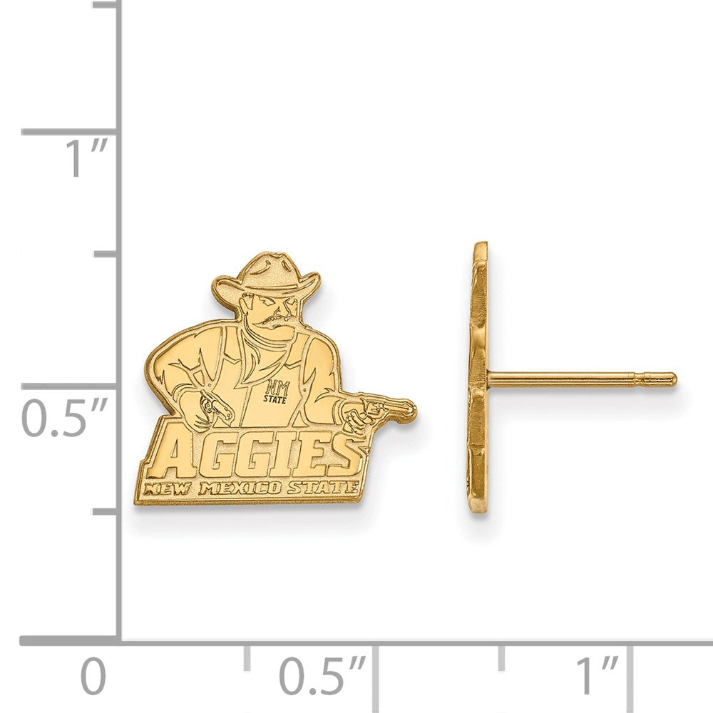 14ky  New Mexico State University Small Post Earrings