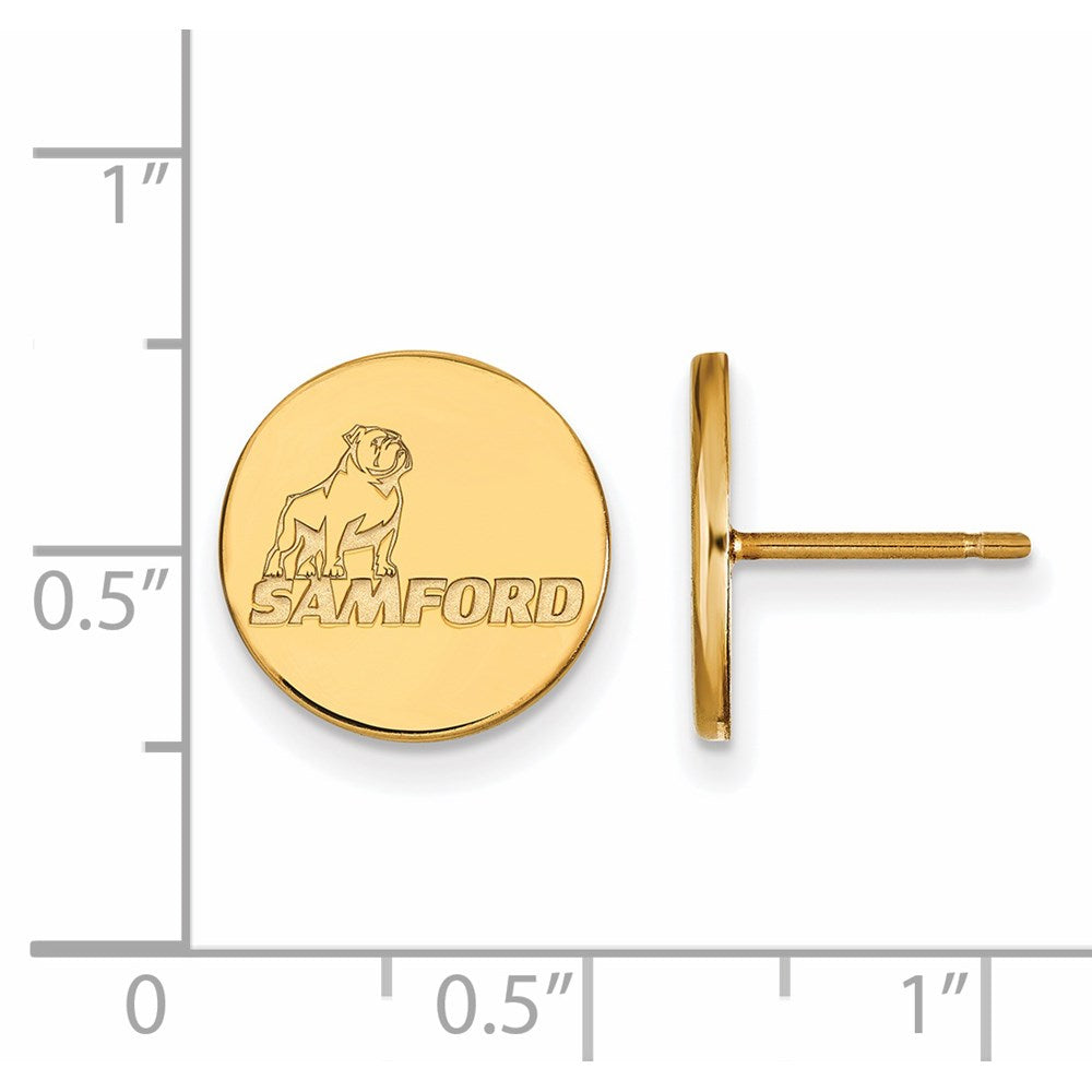 14k Gold  Samford University Small Post Earrings