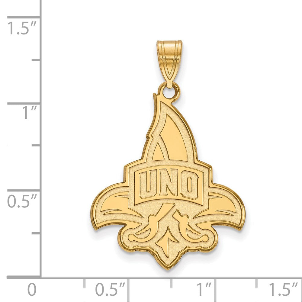 14ky  University of New Orleans XL Pendant