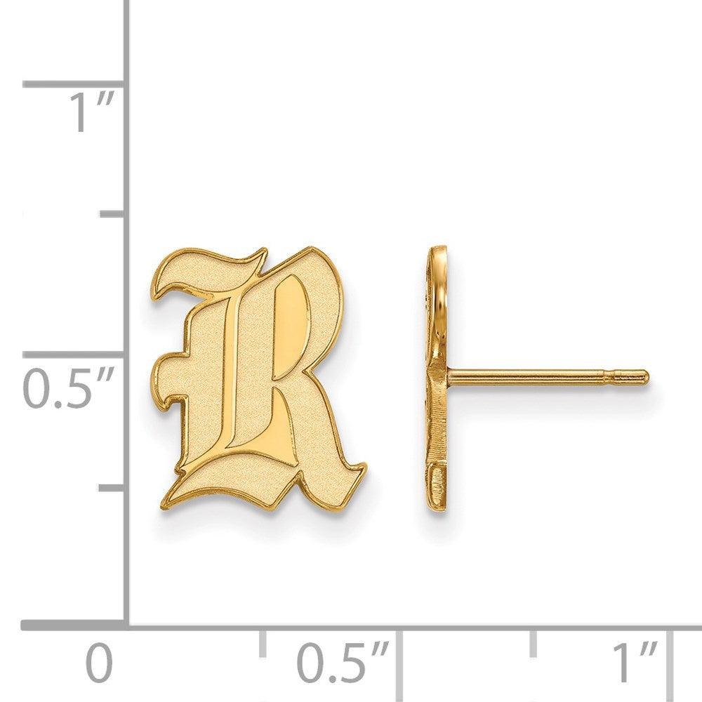 14ky  Rice University Small Post Earrings