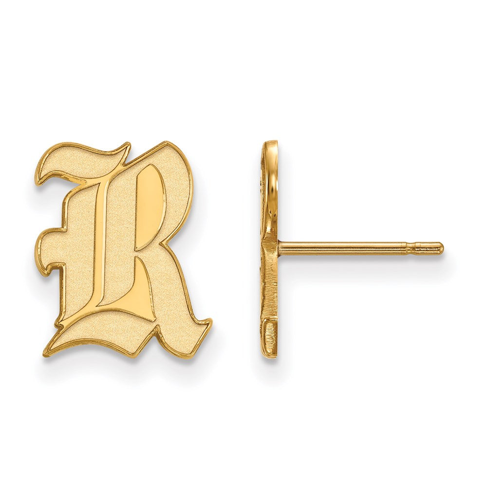 14ky  Rice University Small Post Earrings