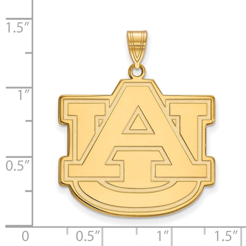 14k Gold  Auburn University A-U Extra Large Pendant