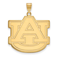 14k Gold  Auburn University A-U Extra Large Pendant